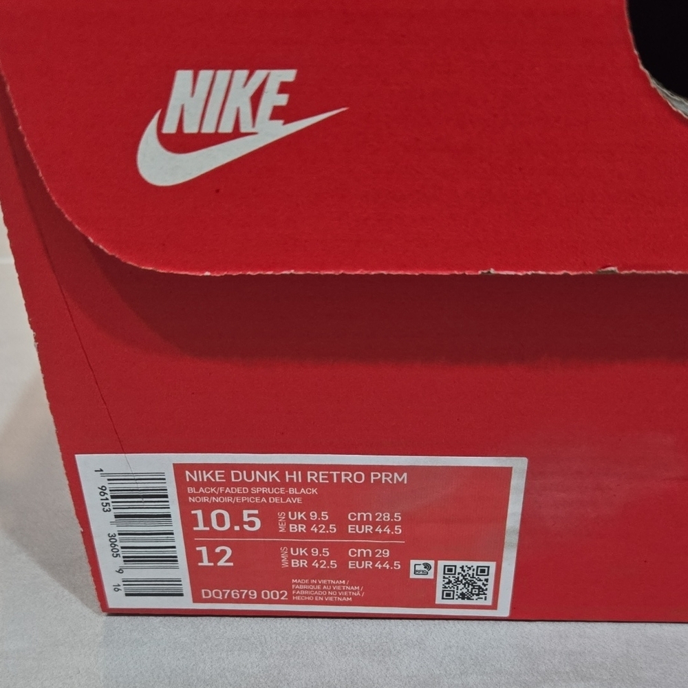 Nike Dunk Hi Retro Premium. Men's 10.5 - Picture 2 of 7